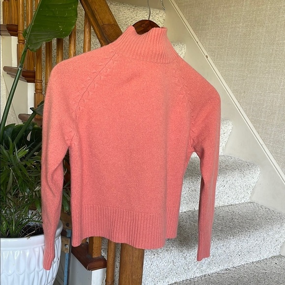 Field Gear Cozy Coral Cashmere Mockneck Sweater - Picture 2 of 14